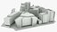 cape town block building 3D model