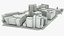 cape town block building 3D model