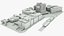 cape town block building 3D model