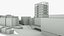 cape town block building 3D model