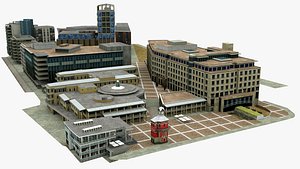 cape town block building 3D model