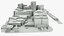 cape town block building 3D model