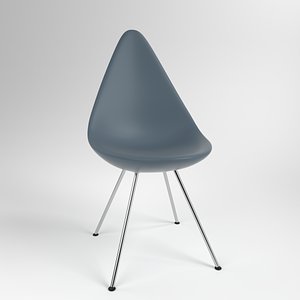 3D interior fritzhansen drop plastic
