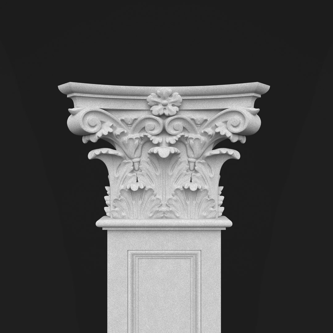 3D Column Decorative 03 Model - TurboSquid 2400601