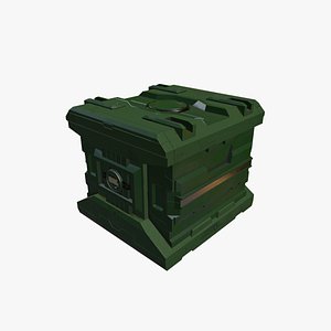 3d model of sci fi box new