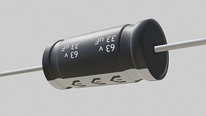 axial capacitors 3D model