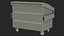 Industrial Dumpster with Open Lid