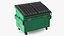 Industrial Dumpster with Open Lid