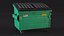 Industrial Dumpster with Open Lid