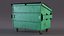 Industrial Dumpster with Open Lid