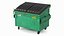 Industrial Dumpster with Open Lid