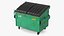 Industrial Dumpster with Open Lid
