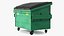 Industrial Dumpster with Open Lid