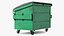 Industrial Dumpster with Open Lid