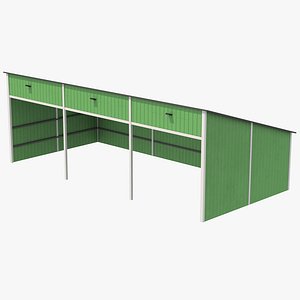 3D Silage Clamp 12 Green
