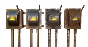 electrical boxes 3D model