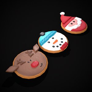 3D Christmas Sugar Cookies