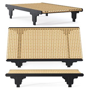 3D model Lola rattan coffee table LS22 by Bpoint Design