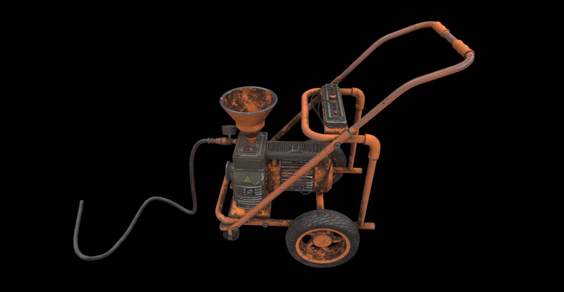 Mobile Compressor Cart 3D - TurboSquid 2276652