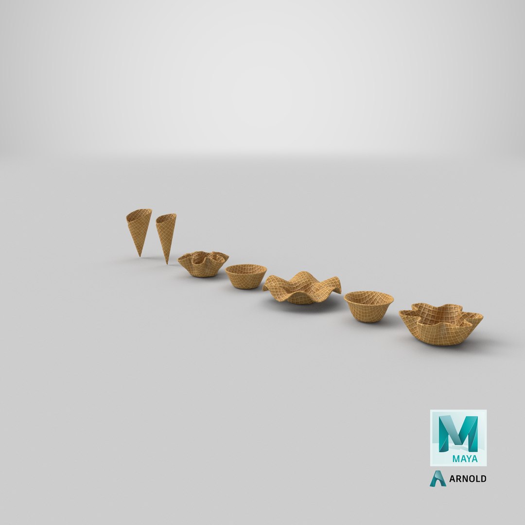 Waffle Bowl Shape Collection 2 3D model https://p.turbosquid.com/ts-thumb/EK/CnBQ8c/jU/stemcell_maya_arnold_render/png/1661281034/1920x1080/fit_q87/fe89dd5345c5b2750dd1f7997abf286c09d1beda/stemcell_maya_arnold_render.jpg
