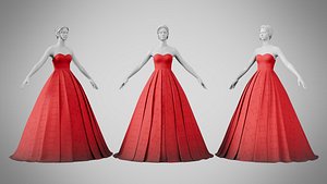 3D Dress 48 Alabama Crimson With Design