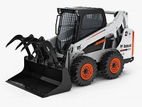 Bobcat S590 Skid Steer Loader with Grapple