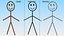 Stickman Negro Rigged para Cinema 4D