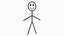Stickman Negro Rigged para Cinema 4D