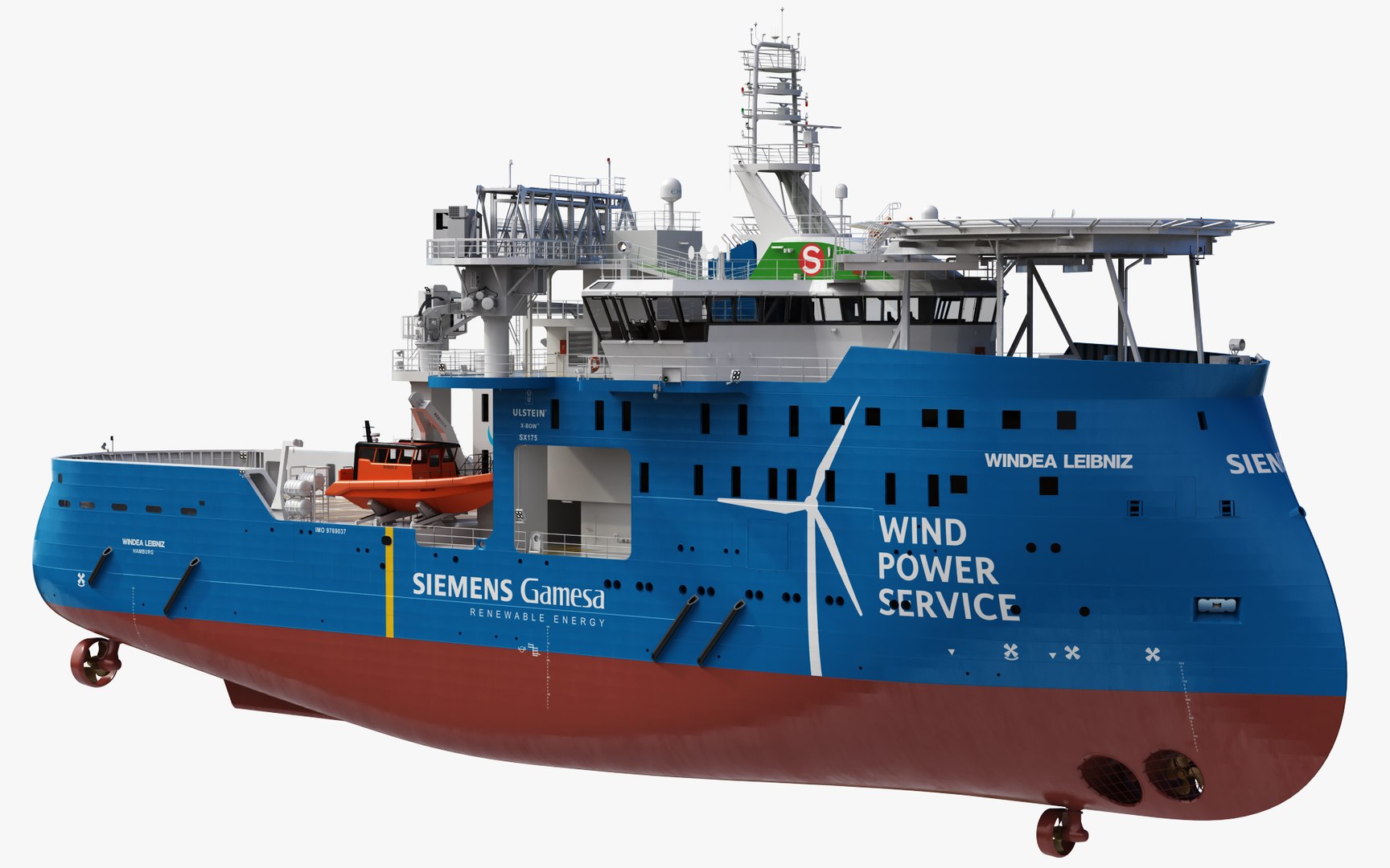 Windea Leibniz SX175 Wind Power Service 3D - TurboSquid 1970921