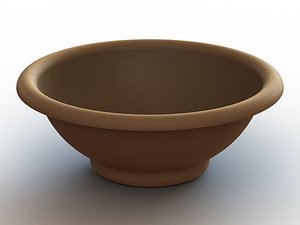 5 Litre Capacity- 30cm Round Plastic Bowl 3D model