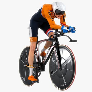 cyclist animation 3D model