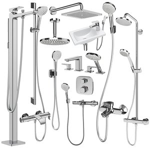 Faucets and shower systems Hansgrohe set 177 3D model