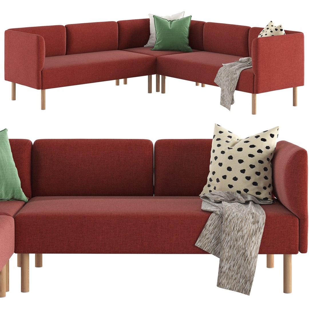 Lillehem Modular Corner Sofa 3D Model TurboSquid 2293035