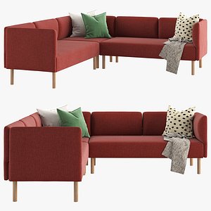 Lillehem Modular corner sofa 3D model