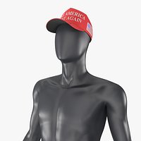 Male Mannequin Dark in MAGA Cap