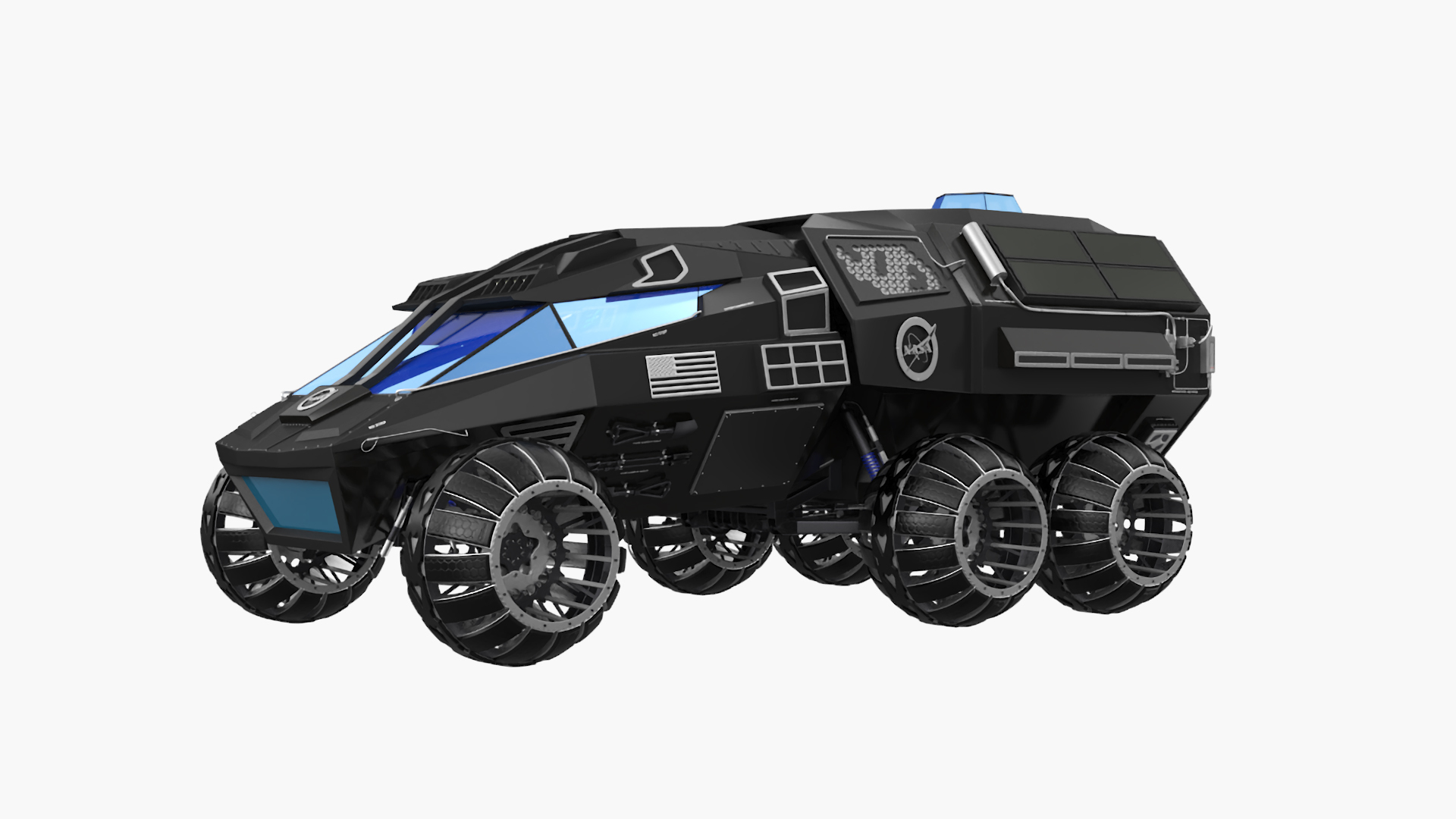 Futuristic Mars Rover In Cave Rigged 3D Model - TurboSquid 2292898