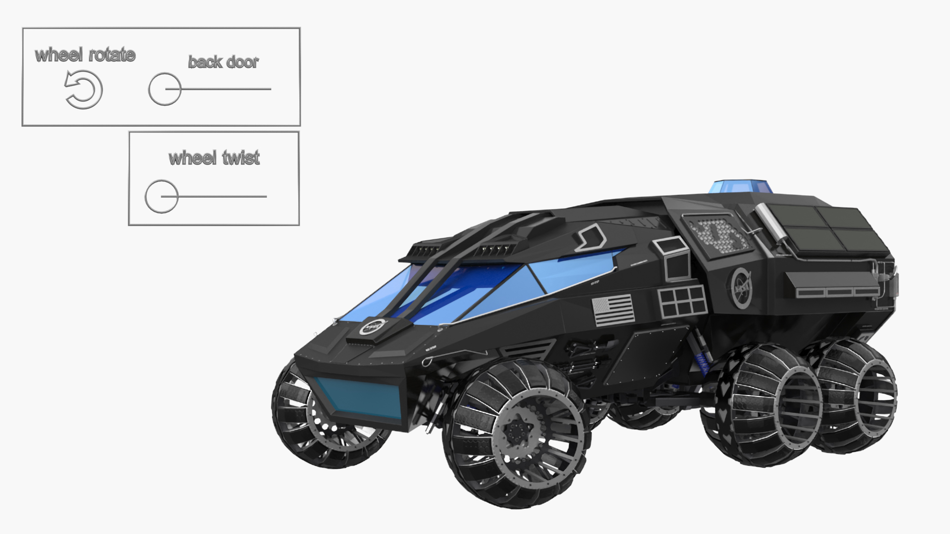 Futuristic Mars Rover In Cave Rigged 3D Model - TurboSquid 2292898