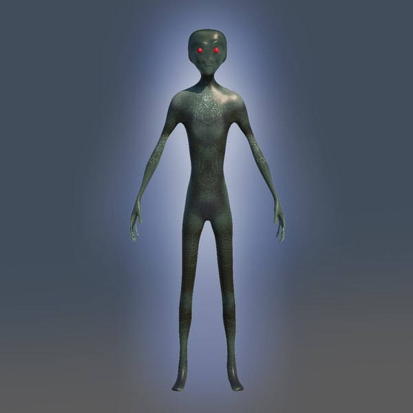 grey alien 3D model