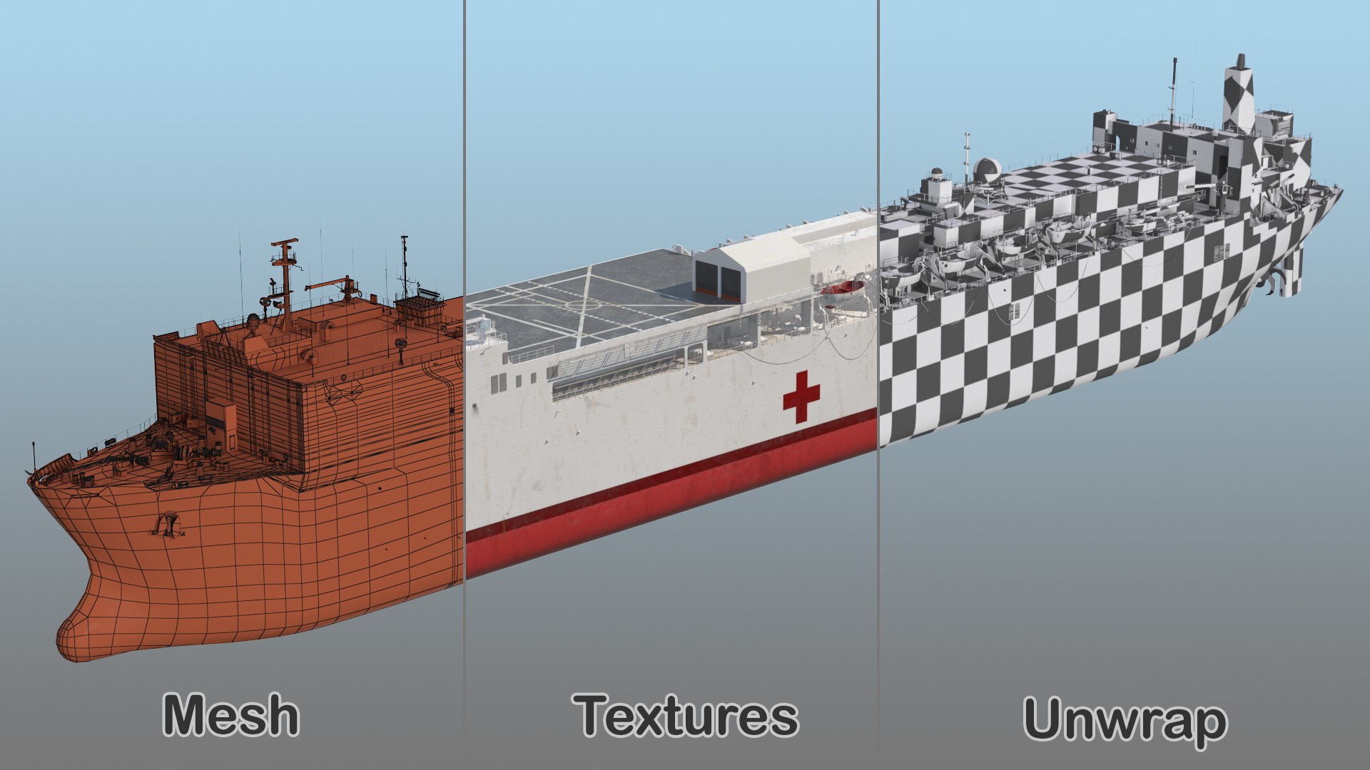 3D navy hospital ship mercy https://p.turbosquid.com/ts-thumb/EK/jVylPF/ChNIwuaT/usnavyhospitalshipmercy3dsmodel026/jpg/1600970020/1920x1080/fit_q87/ee54a9338da928dd8f10e3eebef566c8e1a71e81/usnavyhospitalshipmercy3dsmodel026.jpg