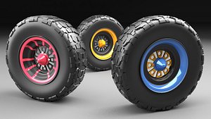 3D tires parts model