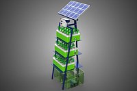 IOT SMART HYDROPONIC SOLAR CELL POWER FARM PLANT WATER NUTRIENT