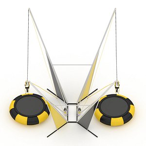 3D Bungee Trampoline model