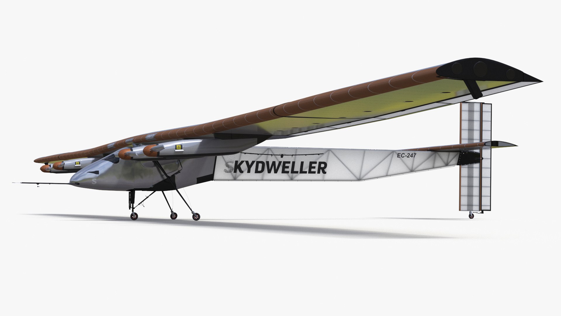 Solar Plane US Navy Skydweller 3D model preview