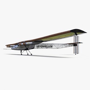 3D Solar Plane US Navy Skydweller