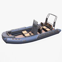 Rigid Inflatable Boat RHIB1 Low-poly PBR