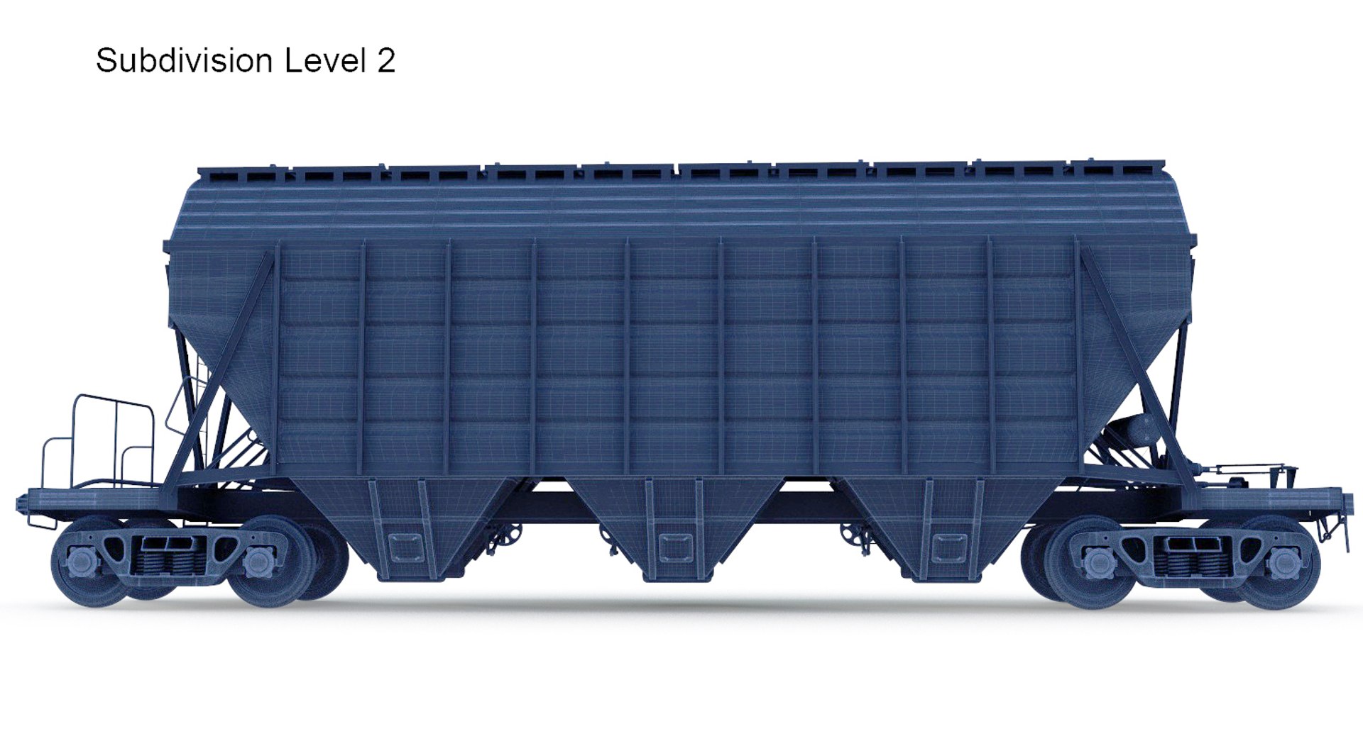 Rail Hoppper Car Obj