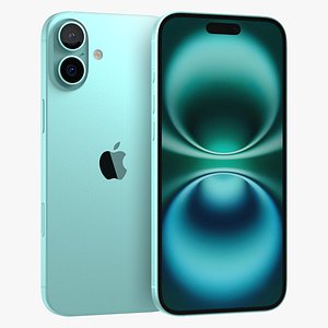 3D Apple iPhone 16 Plus Teal