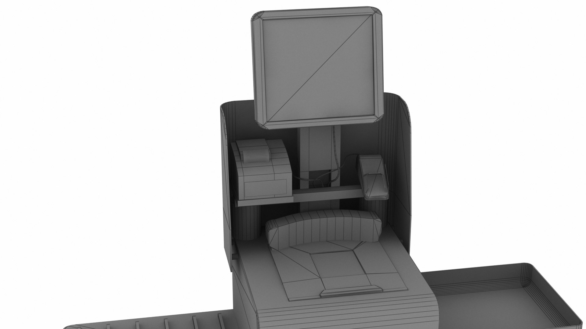 Self Checkout Kiosk 3D Model - TurboSquid 1594569