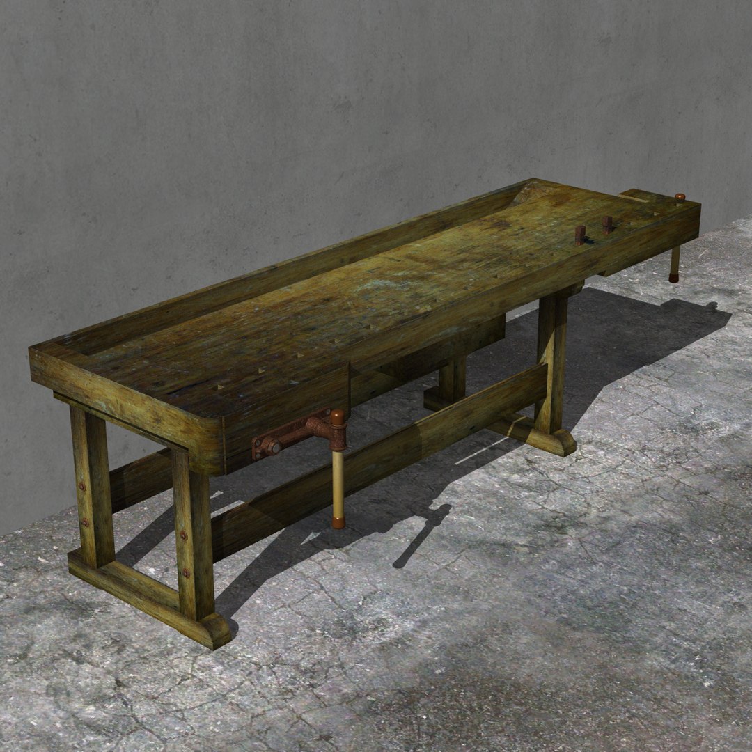 3d used workbench model