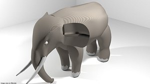 africa elephant 3D model
